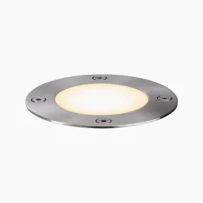 Plug & Shine Outdoor 3.8W LED Recessed Floor Individual Round Spotlight in Stainless Steel