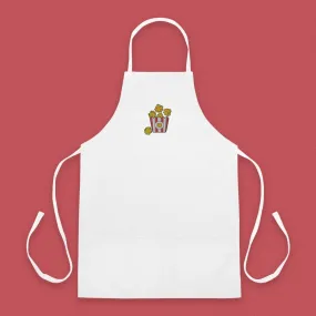 Popcorn Chicken Embroidered Apron