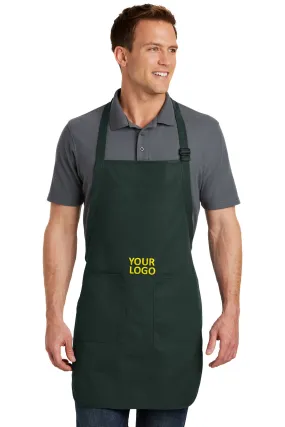 Port Authority Full-Length Custom Aprons with Pockets, Hunter