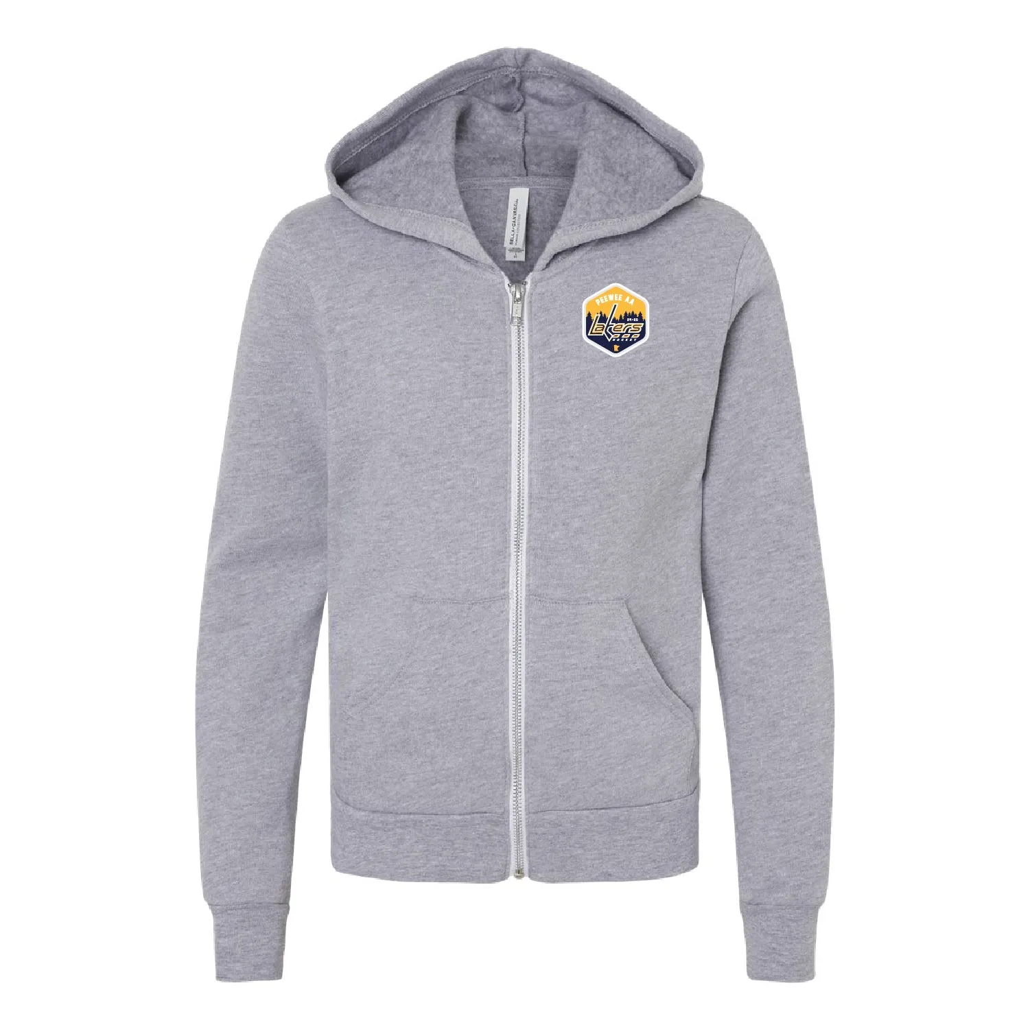 Prior Lake Peewee Youth Sponge Fleece Full-Zip Hoodie