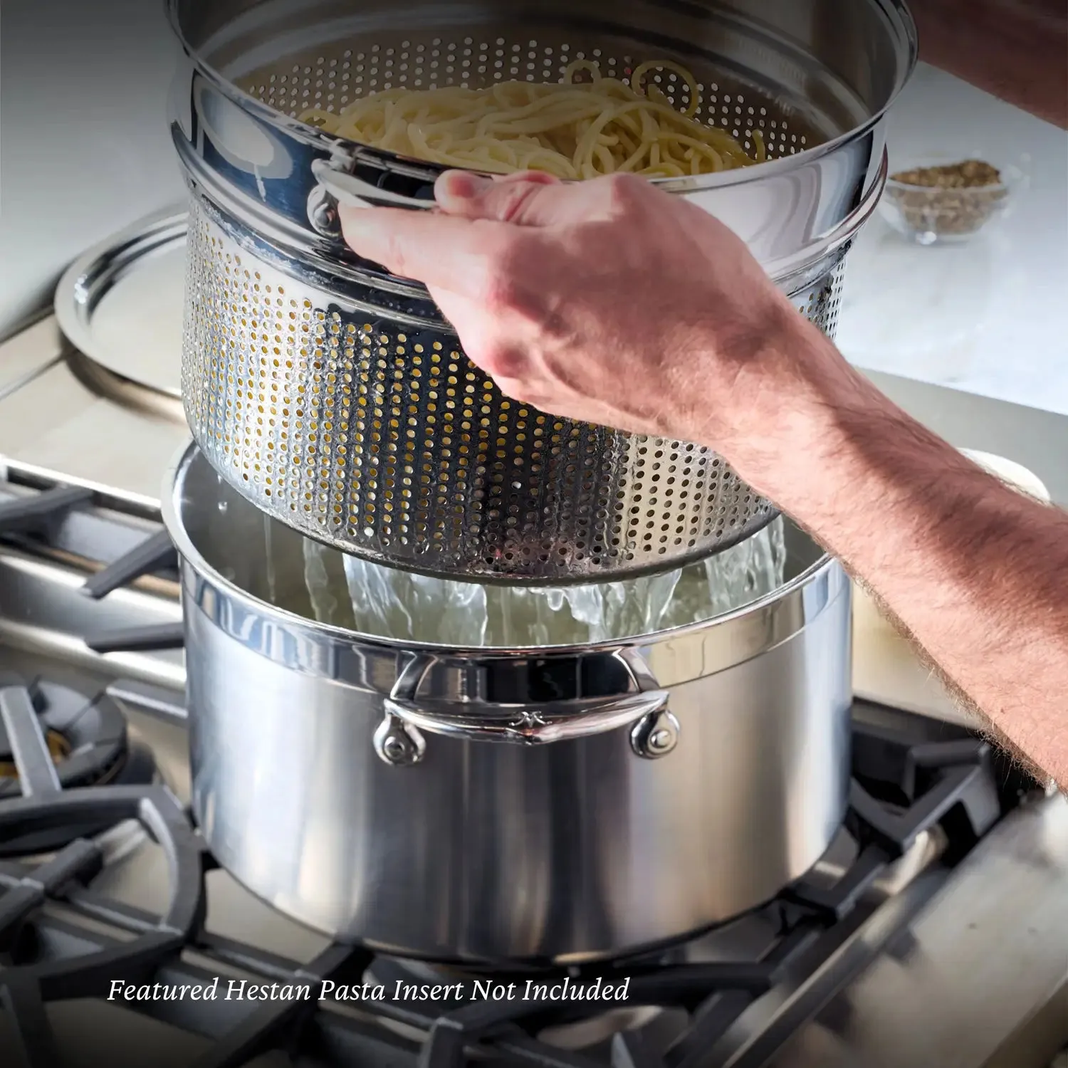 Professional Clad Stainless Steel Stockpot, 8-Quart