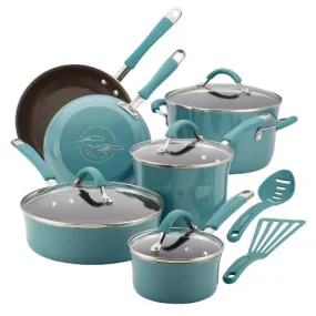 Rachael Ray Cucina Hard Porcelain Enamel Nonstick Cookware Set