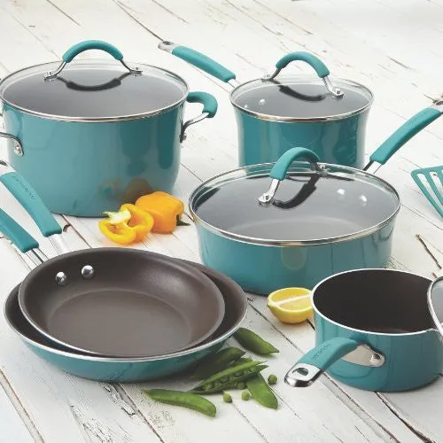 Rachael Ray Cucina Hard Porcelain Enamel Nonstick Cookware Set