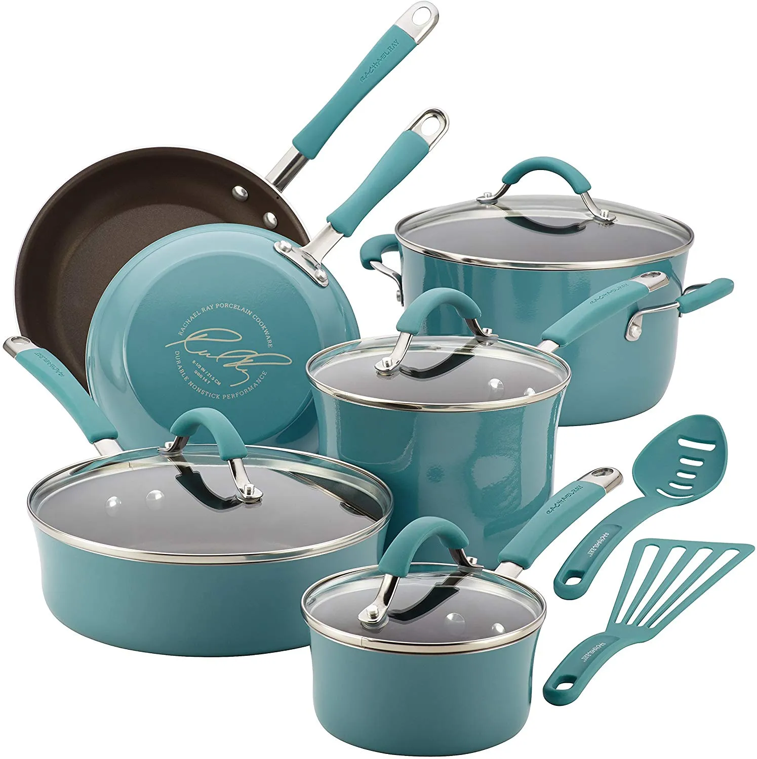 Rachael Ray  Cucina Nonstick Cookware Pots and Pans Set