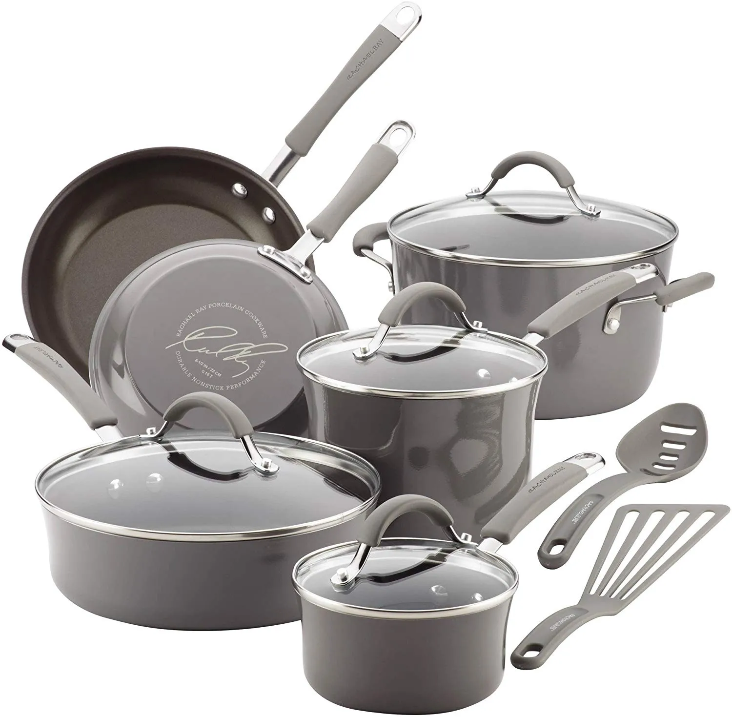 Rachael Ray  Cucina Nonstick Cookware Pots and Pans Set