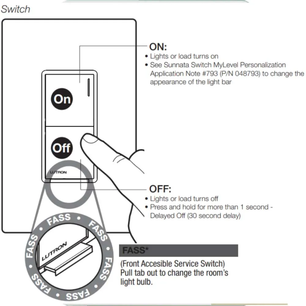 RadioRA 3 Sunnata Single Pole/Multi-Location Tap Smart Light Switch, Neutral Required, Black