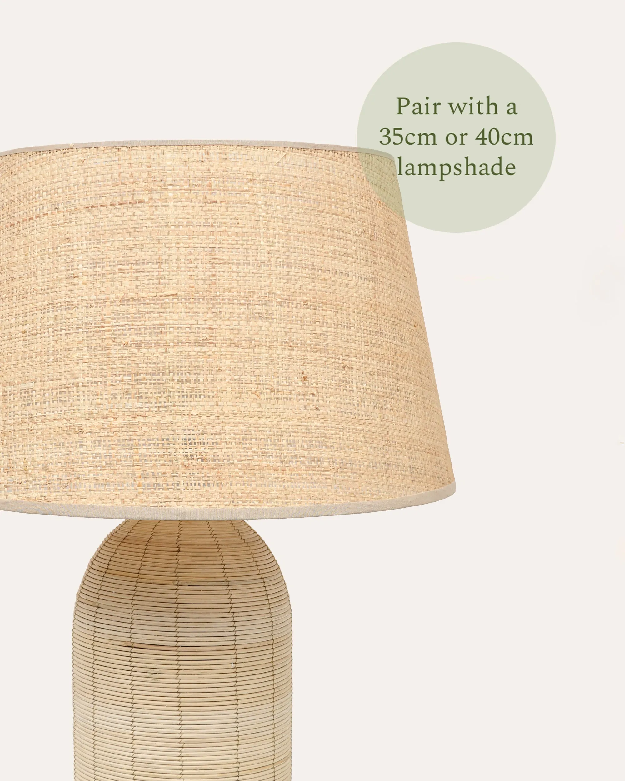 Rattan Table Lamp - Natural