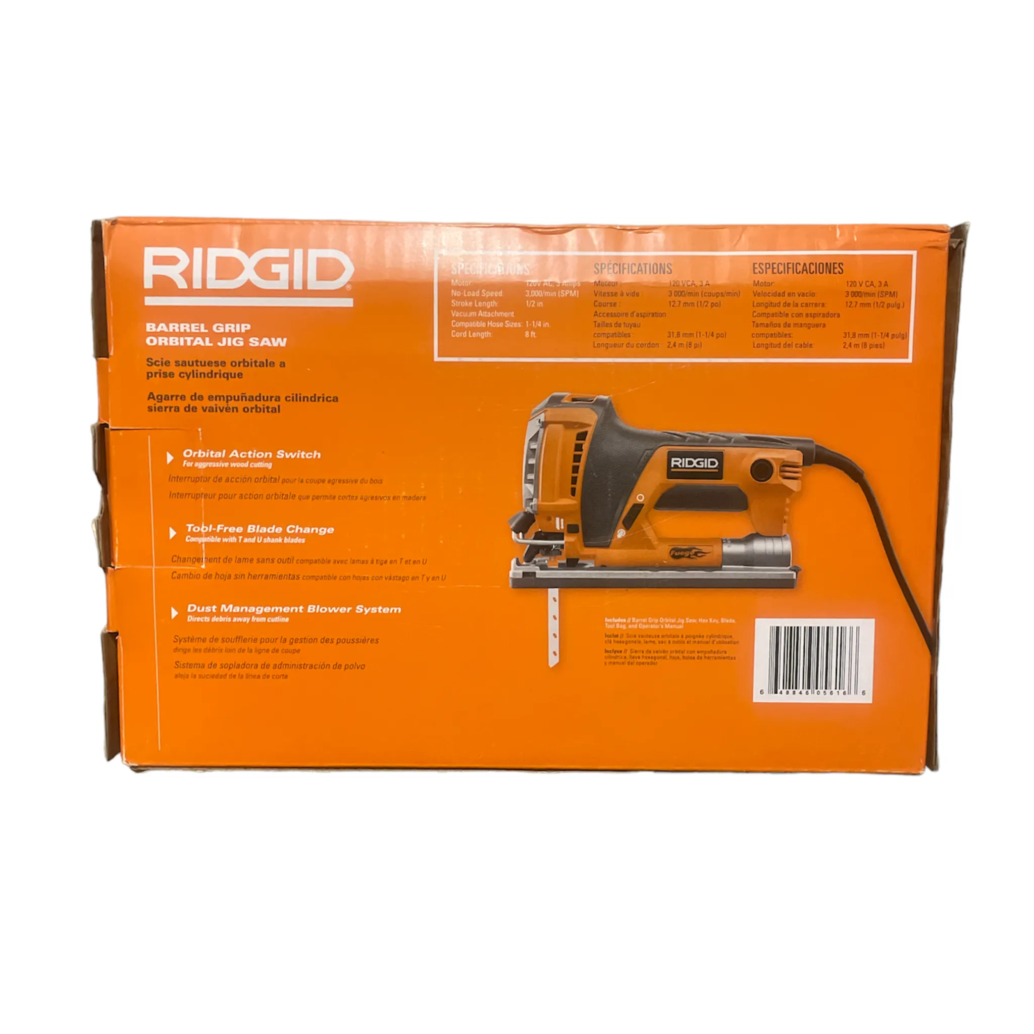 RIDGID Fuego Compact Orbital Jig Saw