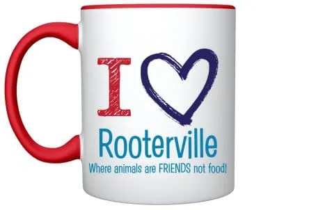 Rooterville Fat Pink Piggy Oink! Mug 11oz Color Inside   Handle*