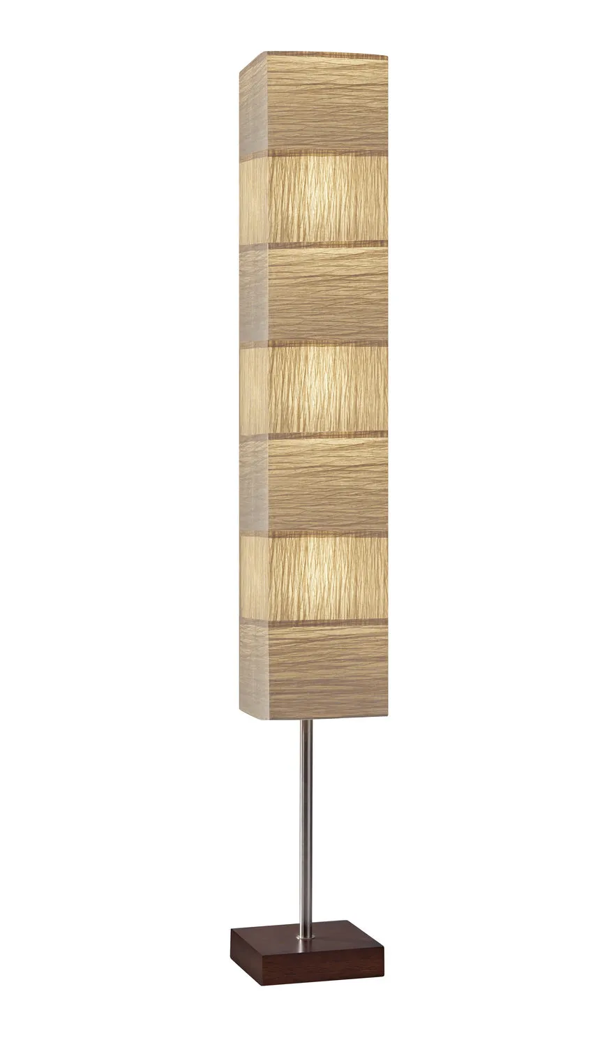 Sahara 3-Light Floorchiere in Walnut Rubberwood