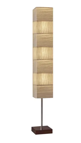 Sahara 3-Light Floorchiere in Walnut Rubberwood