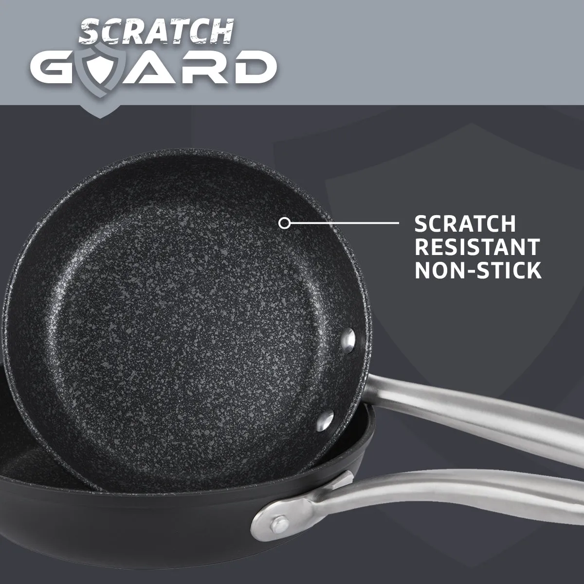 Scratch Guard Non Stick 5 Piece Pan Set