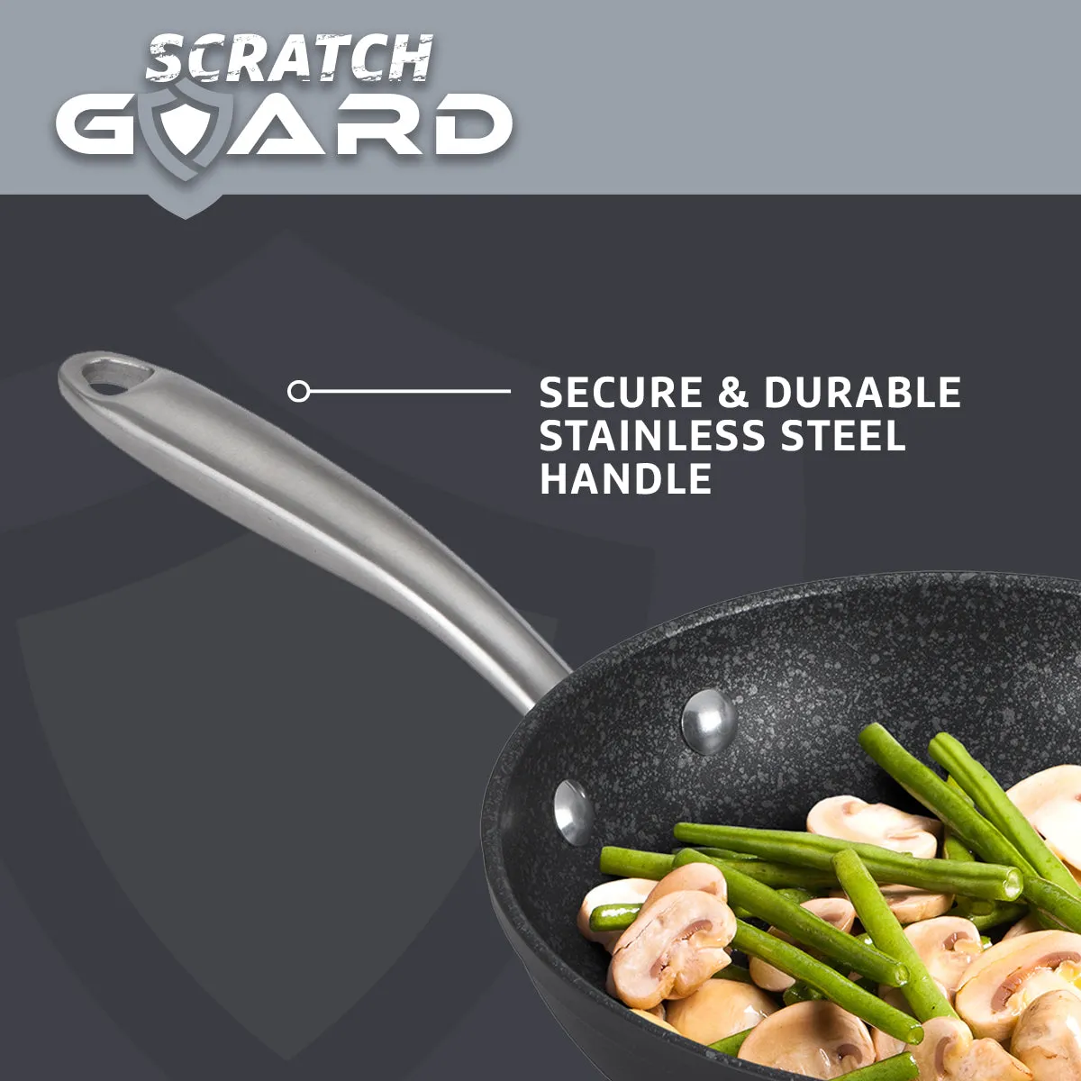 Scratch Guard Non Stick 5 Piece Pan Set