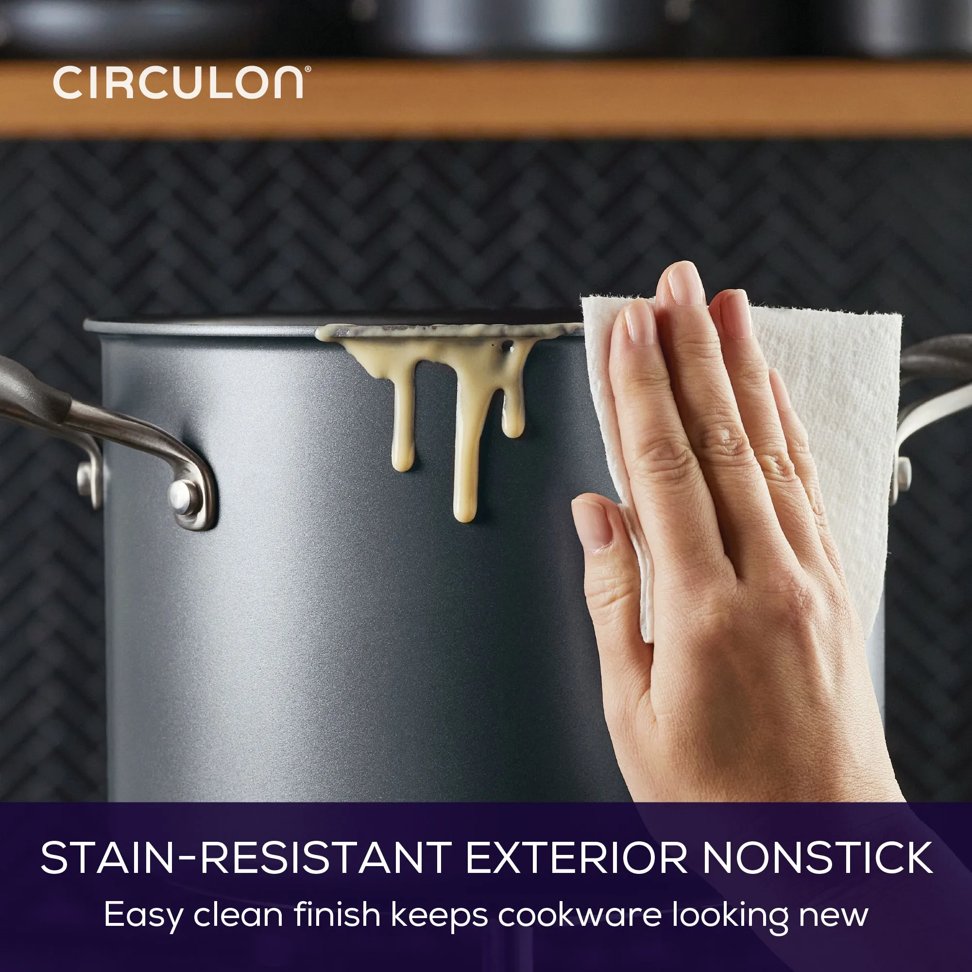 ScratchDefense Extreme Non-Stick Stockpot & Lid - 7.6L