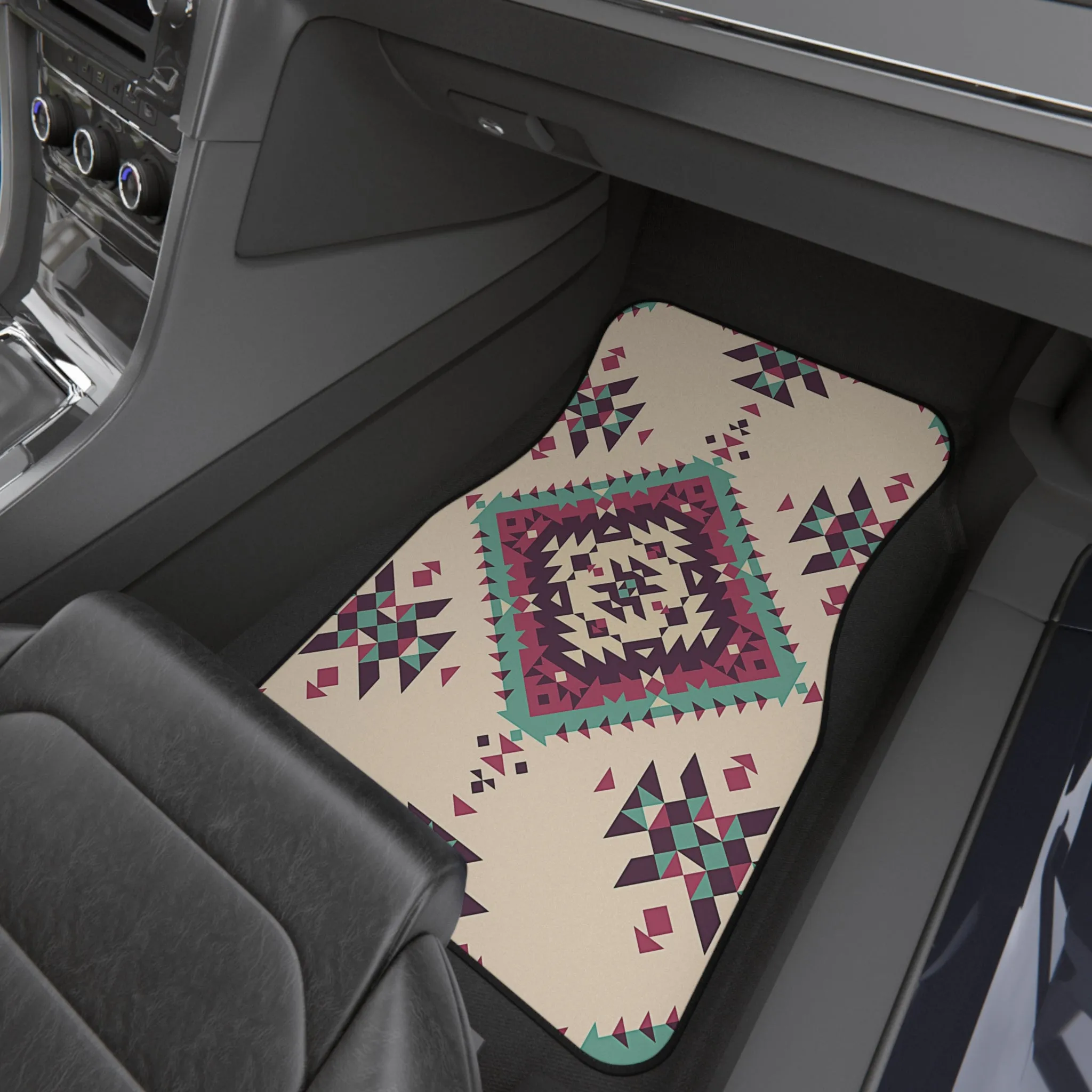 Set of 4 Car Mats for Car SUV, 4 Pieces Southwestern Car Mats