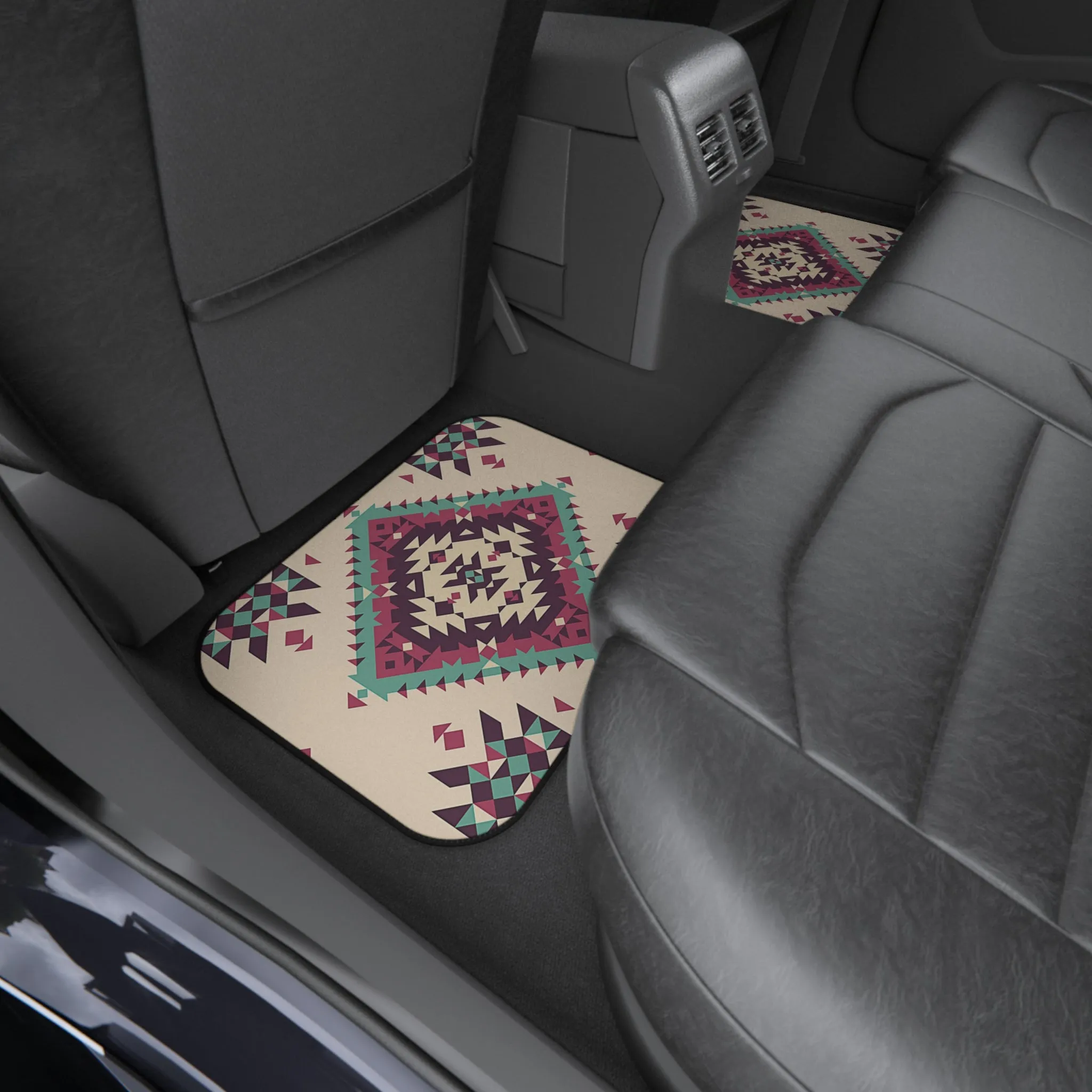 Set of 4 Car Mats for Car SUV, 4 Pieces Southwestern Car Mats