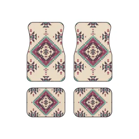 Set of 4 Car Mats for Car SUV, 4 Pieces Southwestern Car Mats