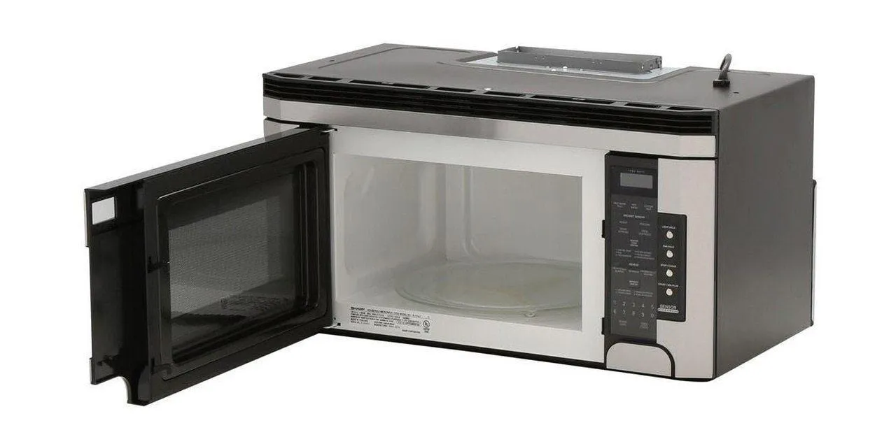 Sharp R1514TY 1.5 cu. ft. 1000W Sharp Stainless Steel Over-the-Range Carousel Microwave Oven