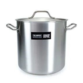 Silampos Stainless Steel 'Grand Hotel' Stockpot with lid 28cm (17L)