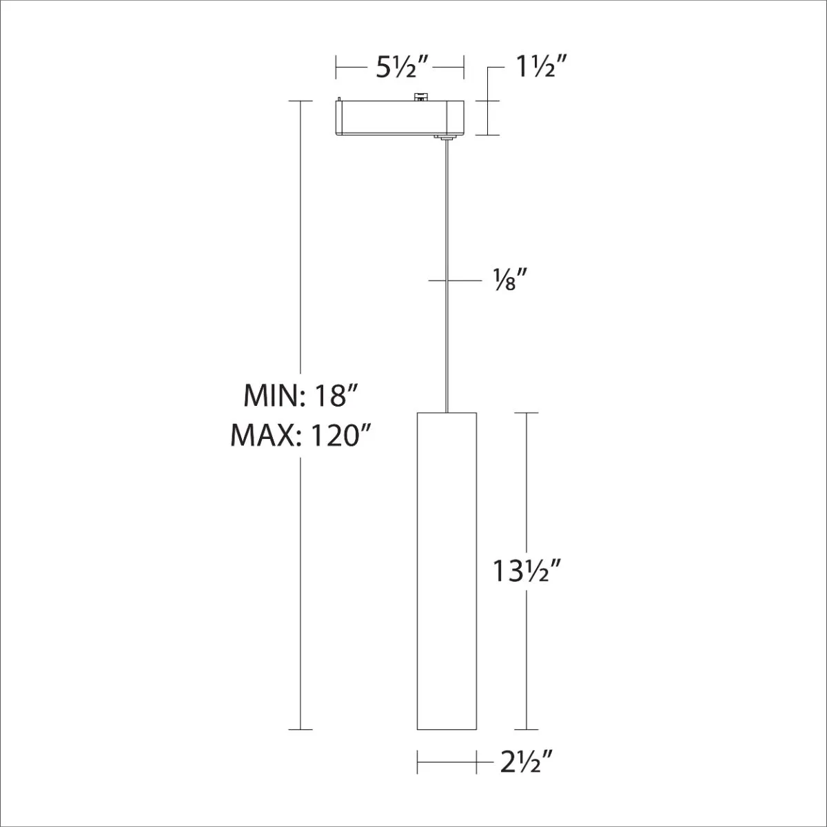 Silo LED Pendant Head 20W 2700K, Halo, Black