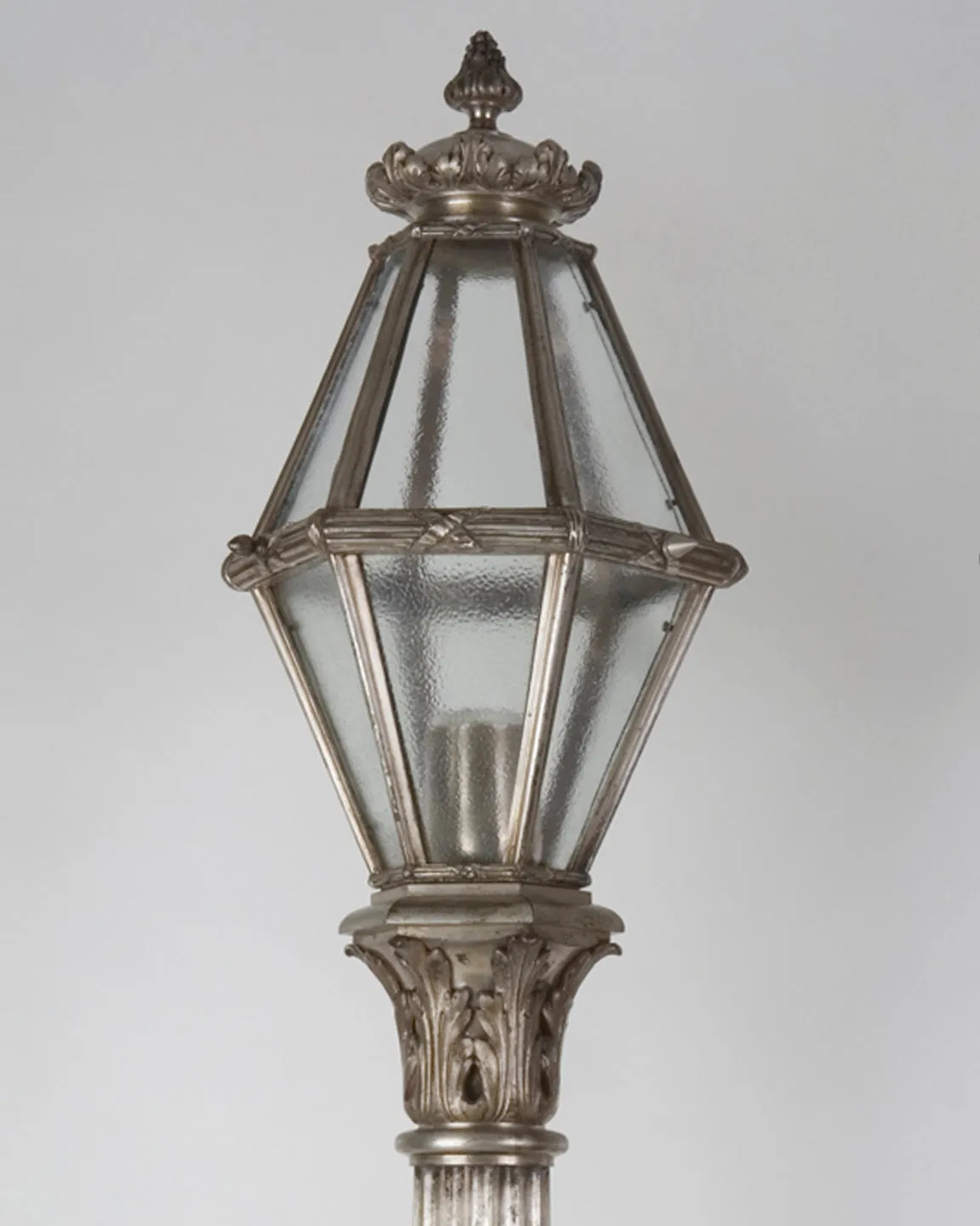 Silverplate Post Mounted Lanterns