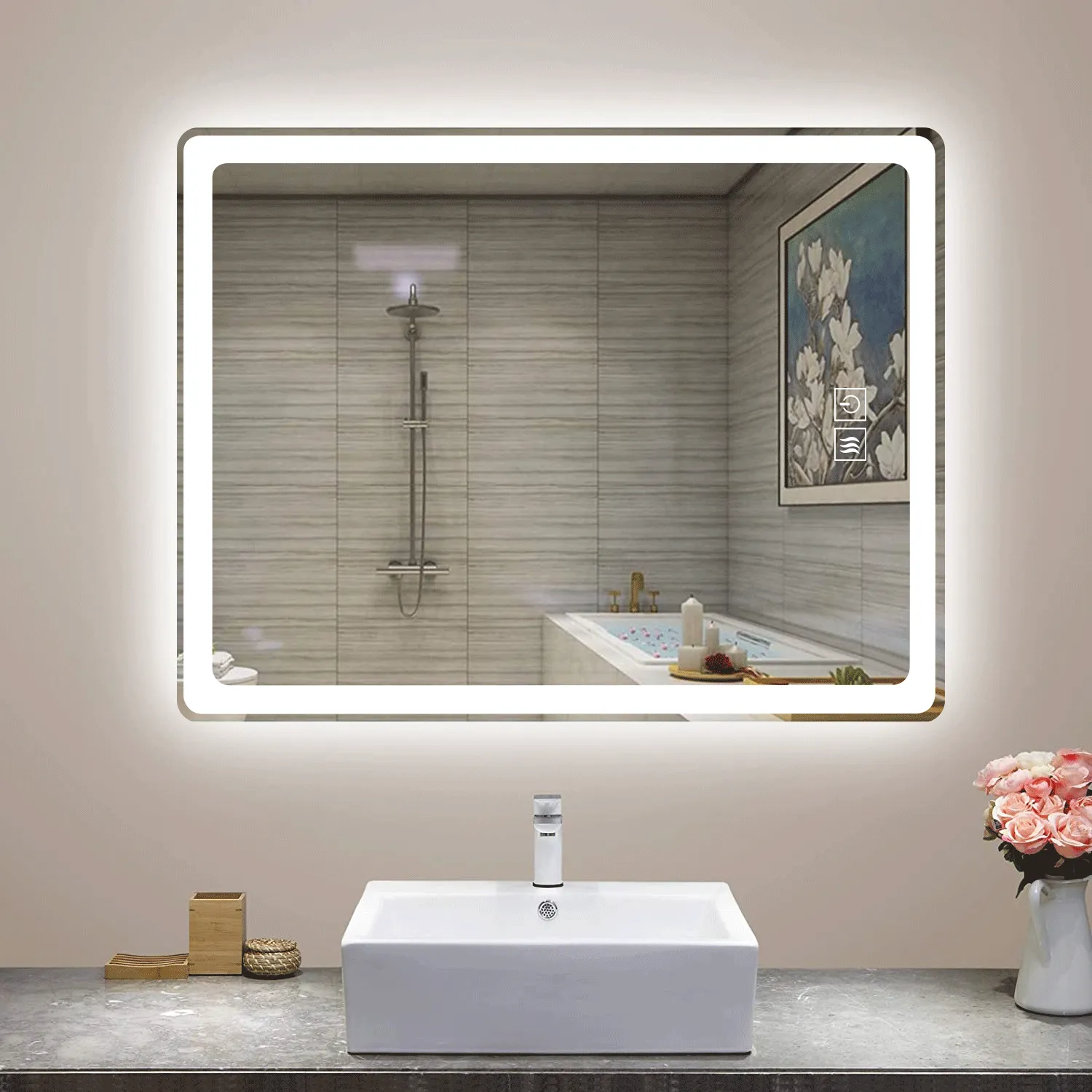 Smart Backlit LED Illuminated Fog-free Vanity Mirror