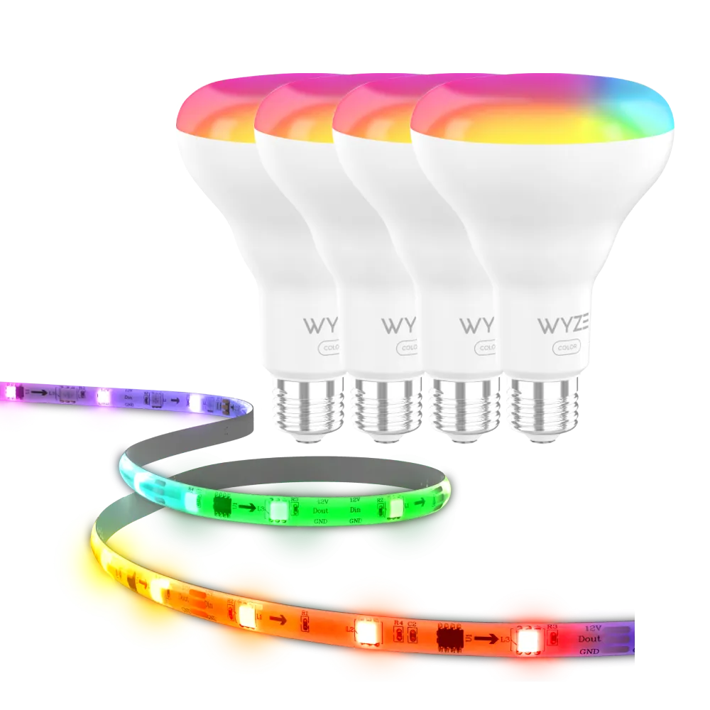 Smart Lighting Kit - Bulb Color BR30   Light Strip Pro Bundle