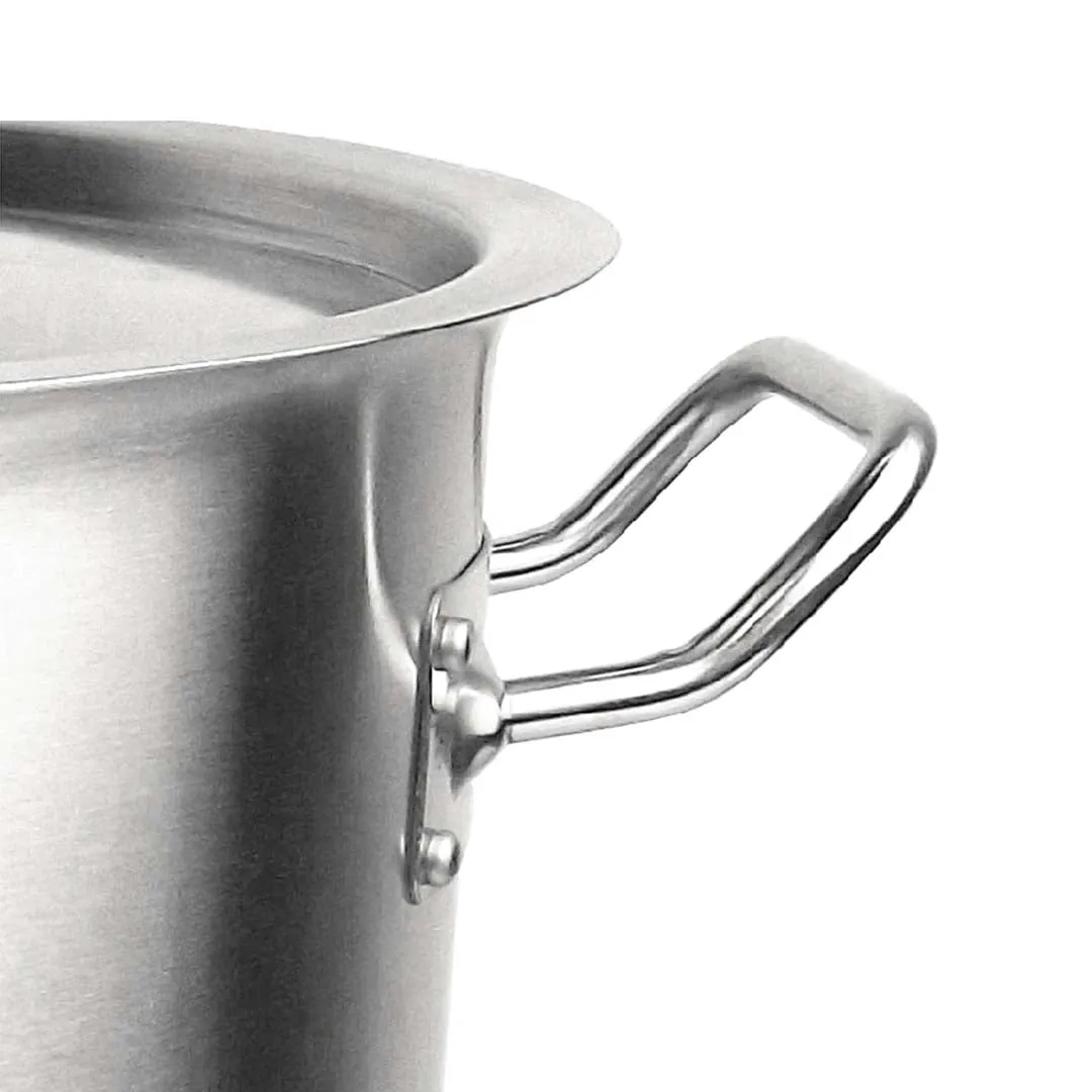 SOGA Stock Pot 25L Top Grade Thick Stainless Steel Stockpot 18/10