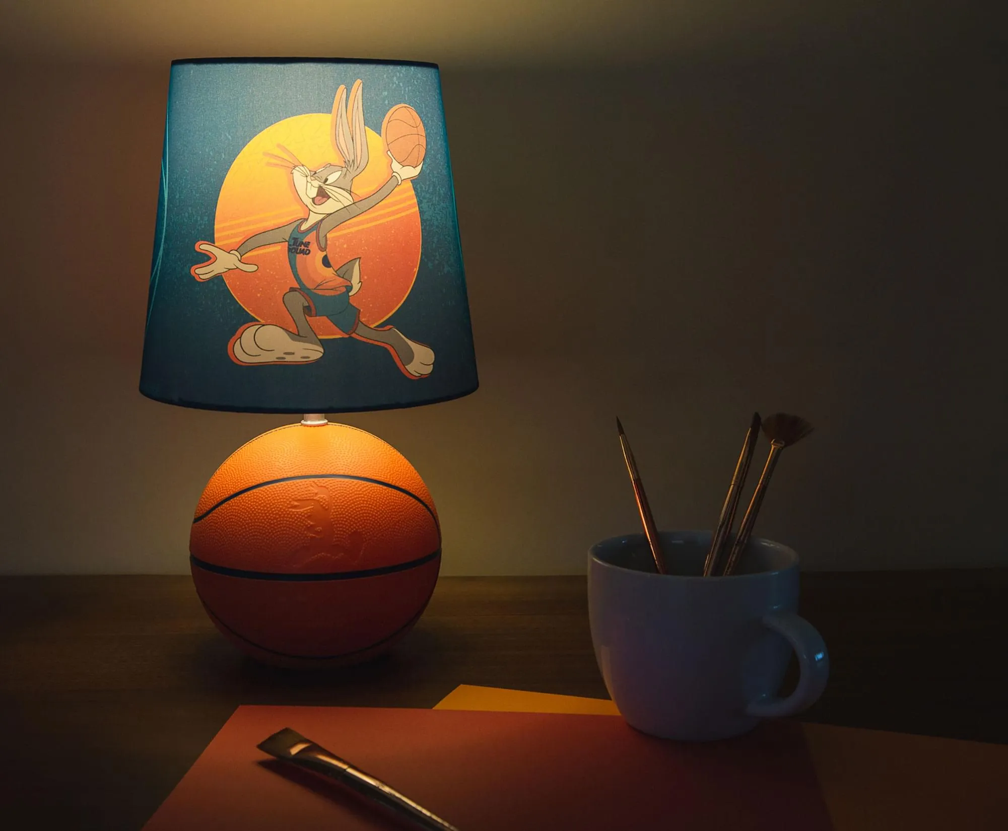 Space Jam 2 Tune Squad Basketball 3D Desk Lamp | 14 Inches Tall