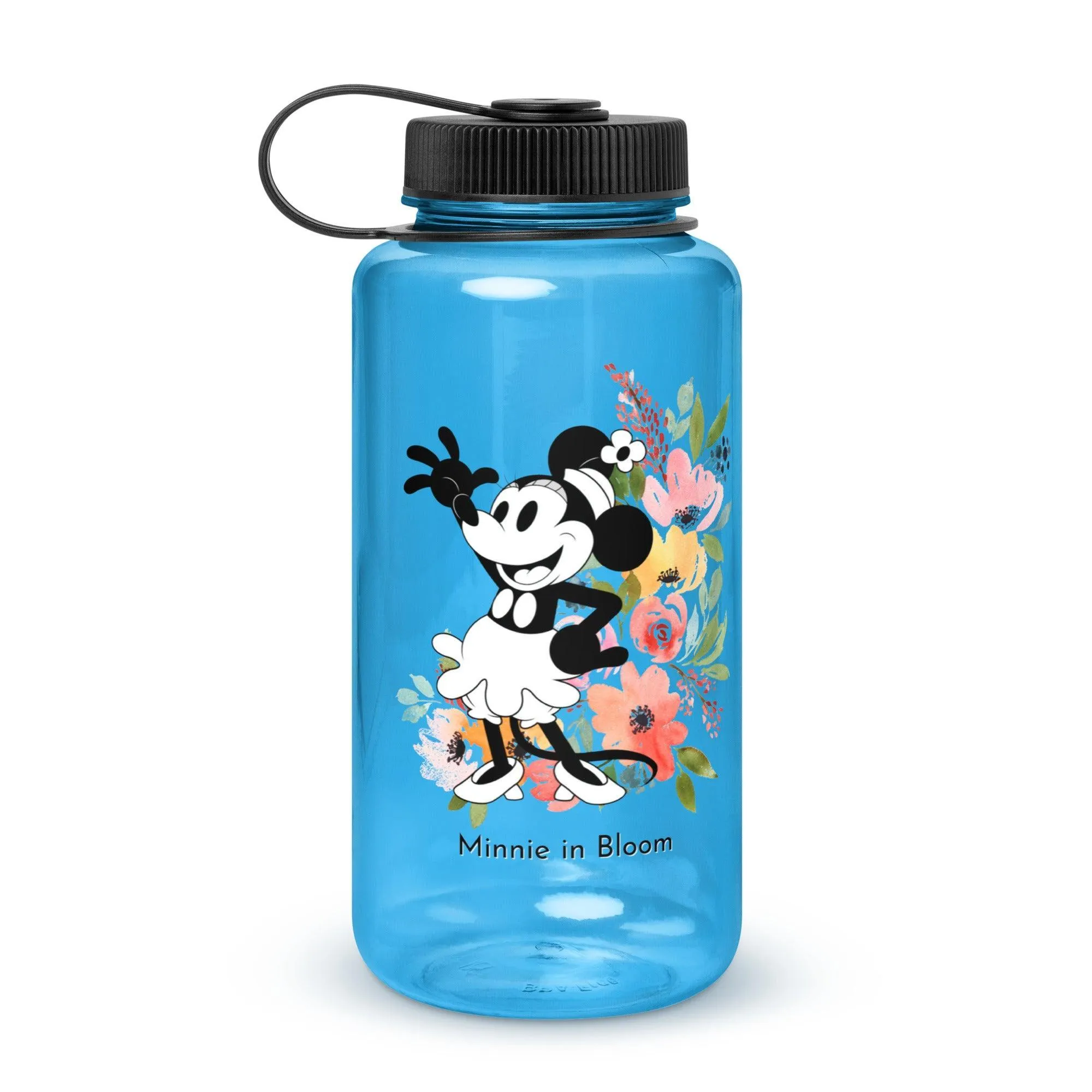 Steamboat Willie - Bloom - Wide Mouth Plastic Water Bottle