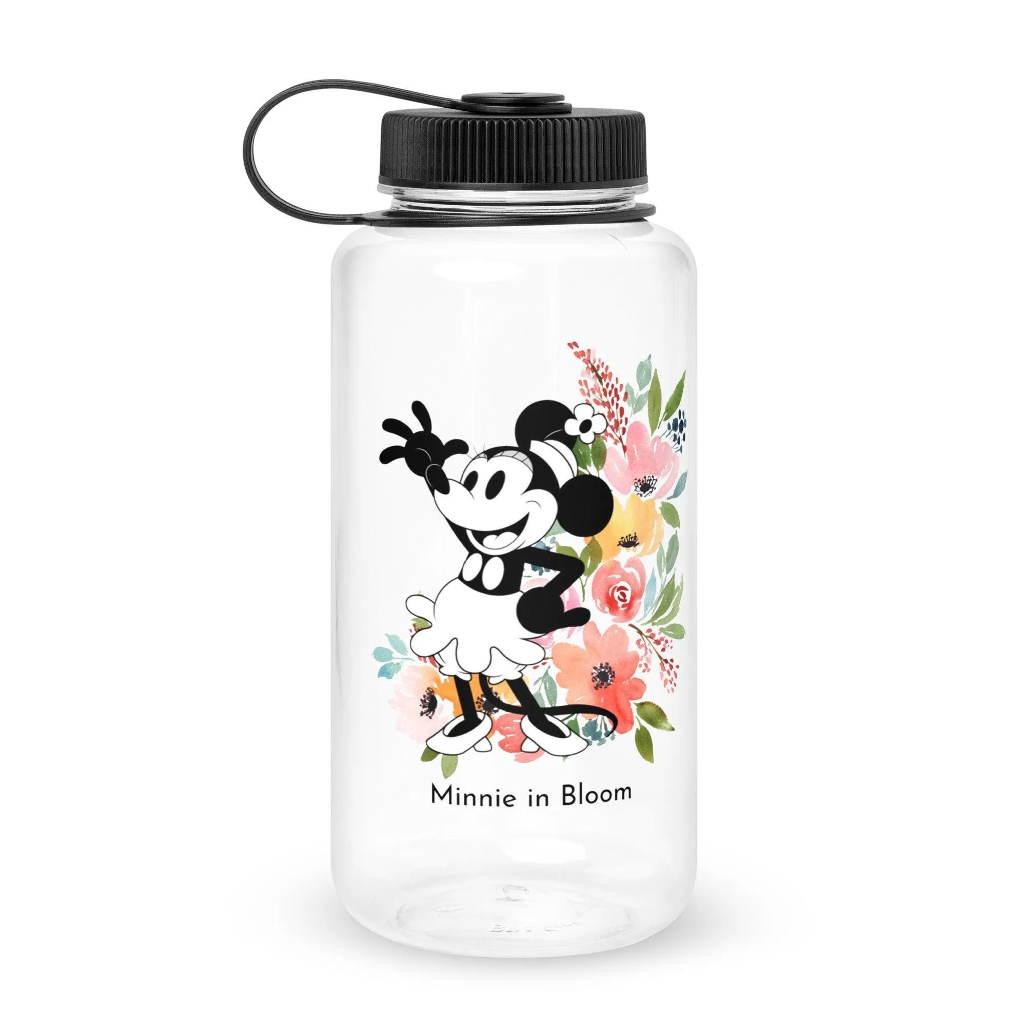 Steamboat Willie - Bloom - Wide Mouth Plastic Water Bottle