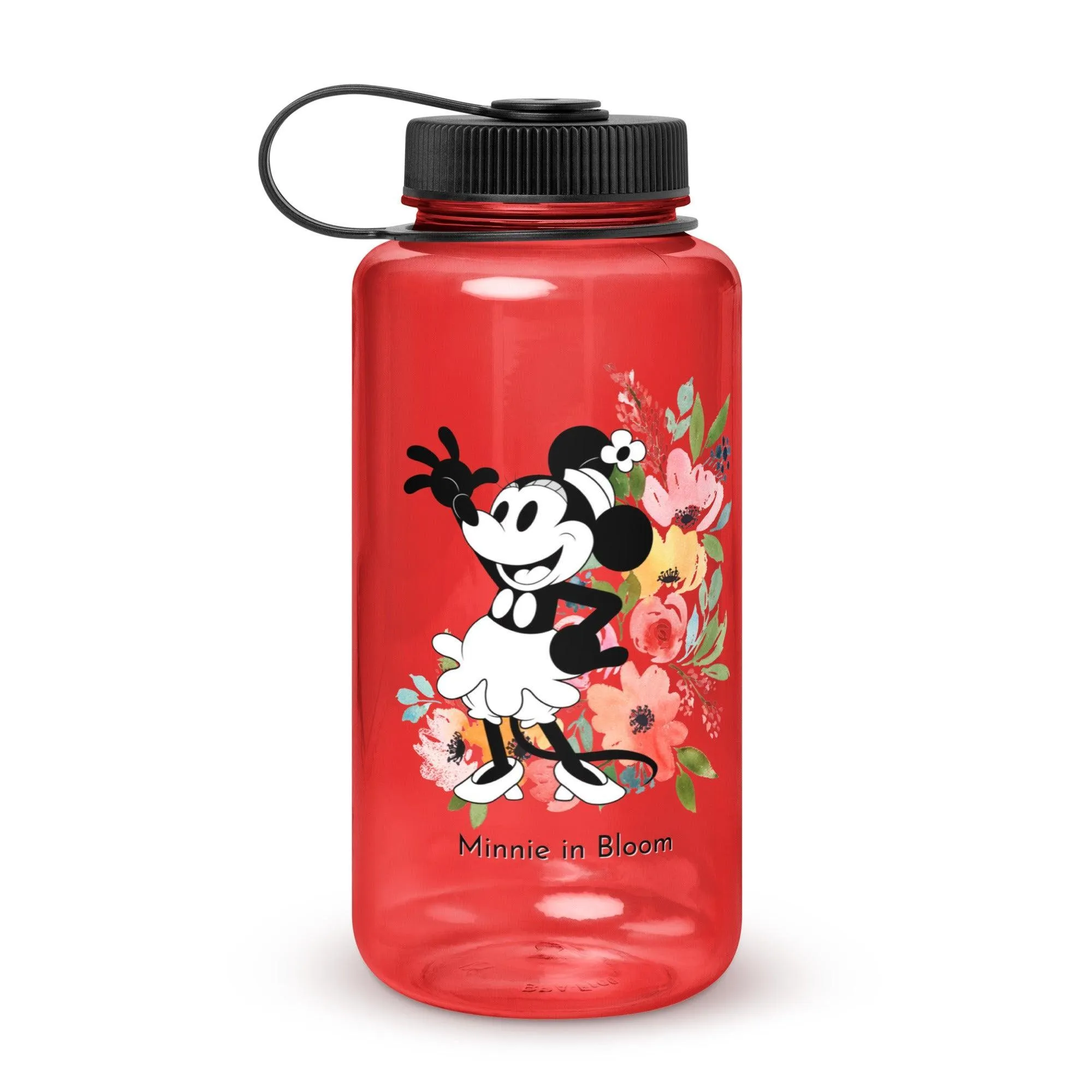 Steamboat Willie - Bloom - Wide Mouth Plastic Water Bottle