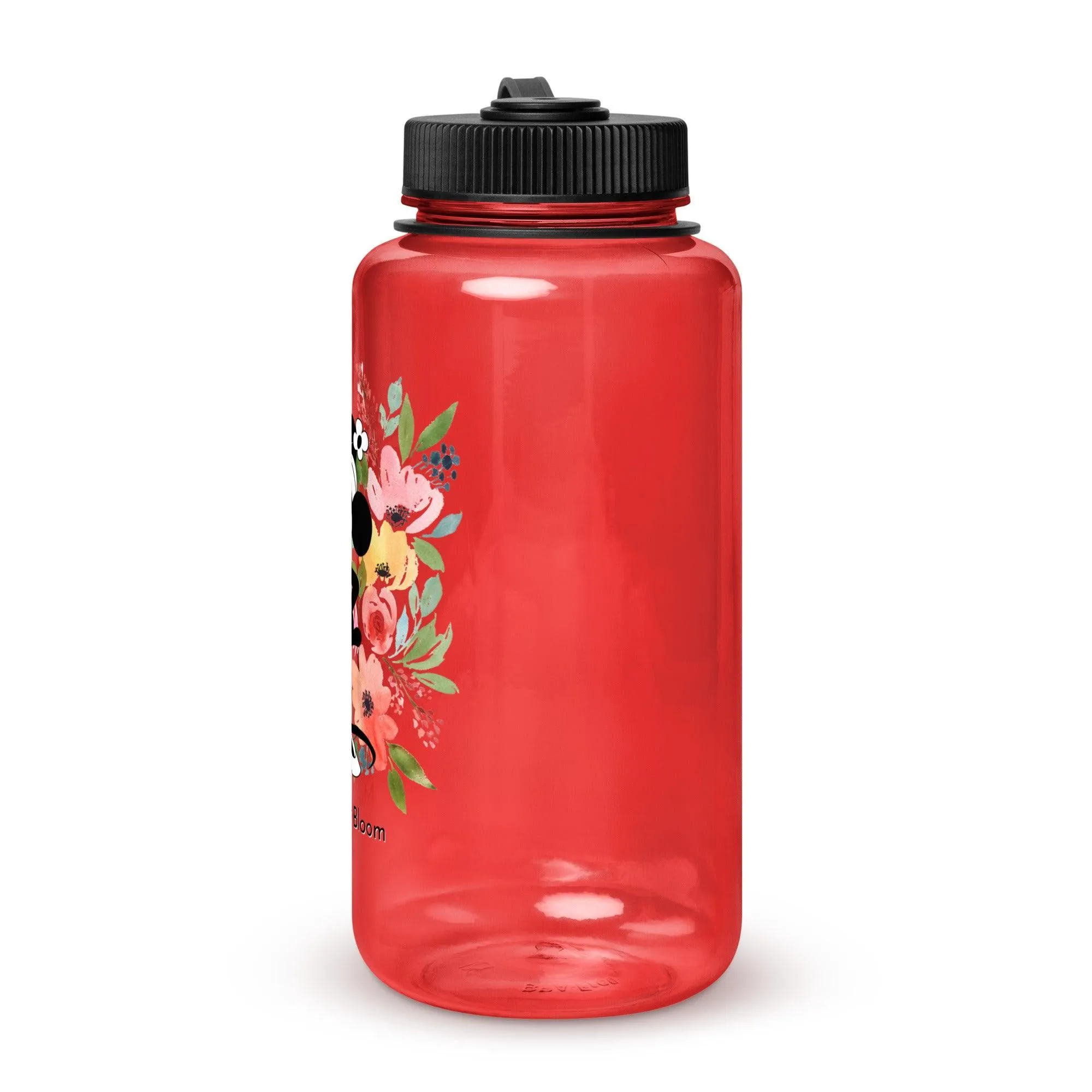 Steamboat Willie - Bloom - Wide Mouth Plastic Water Bottle