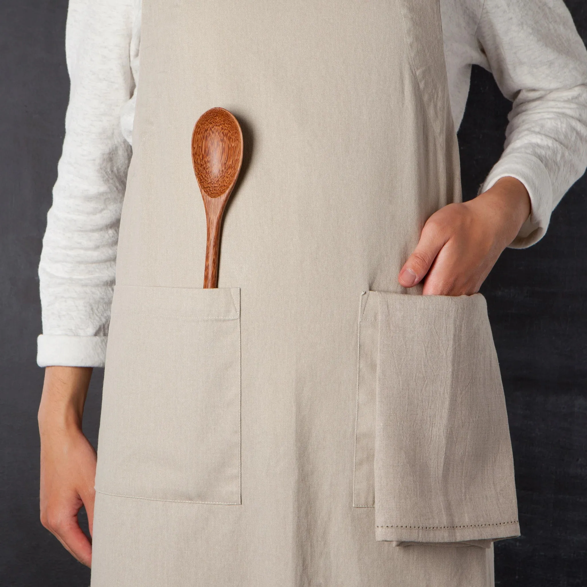 Stonewash Heirloom Dove Apron