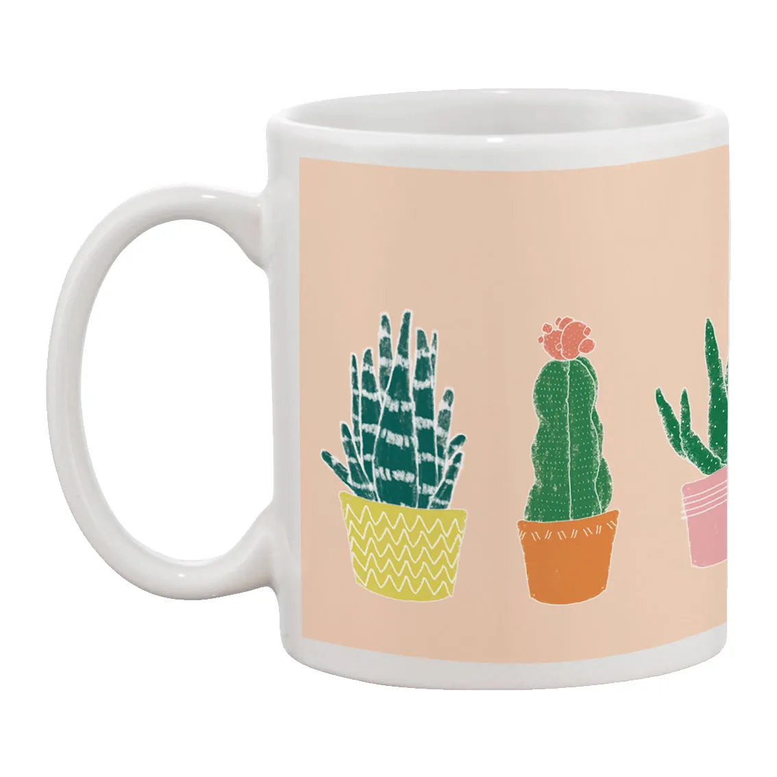 Succulents (peach) - Mug