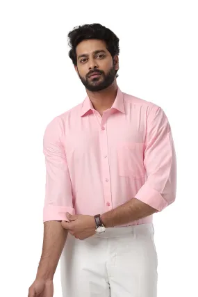 Super Soft - Baby Pink Formal Shirts for Men | Ariser