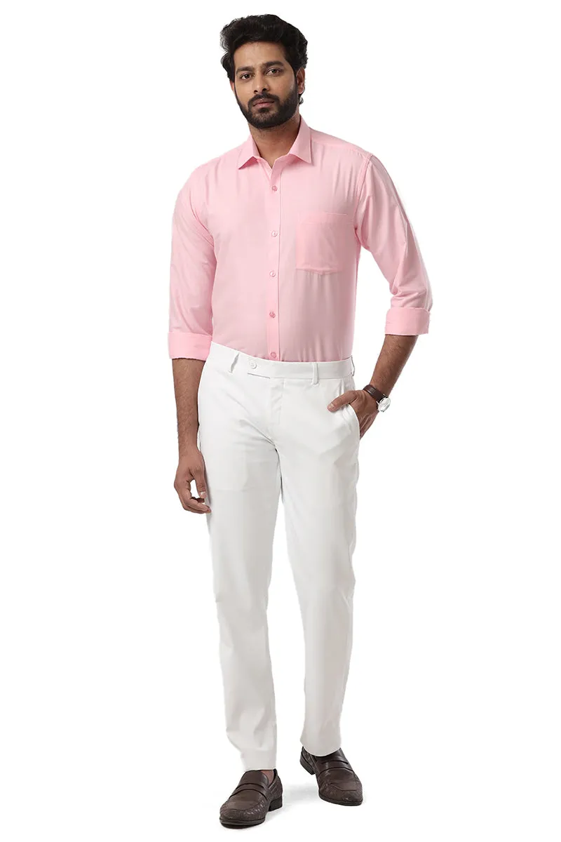 Super Soft - Baby Pink Formal Shirts for Men | Ariser