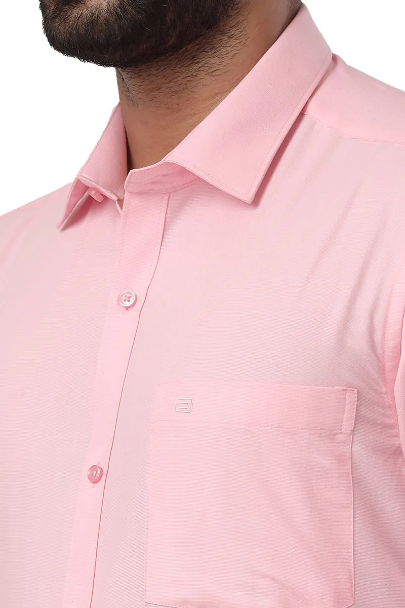 Super Soft - Baby Pink Formal Shirts for Men | Ariser