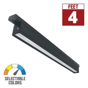 T-Line 4 ft LED Linear Track Bar 40W 3200 Lumens Selectable CCT 30K/35K/40K, Halo, Black