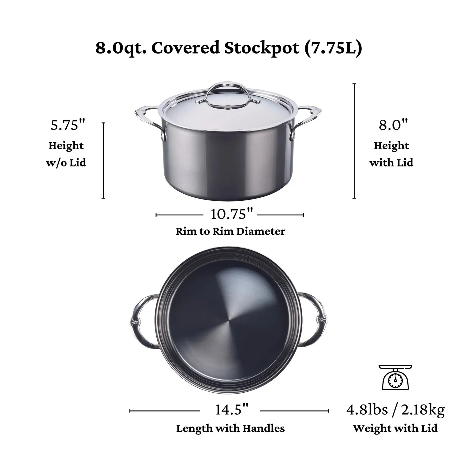 Titanium Stockpot, 8-Quart