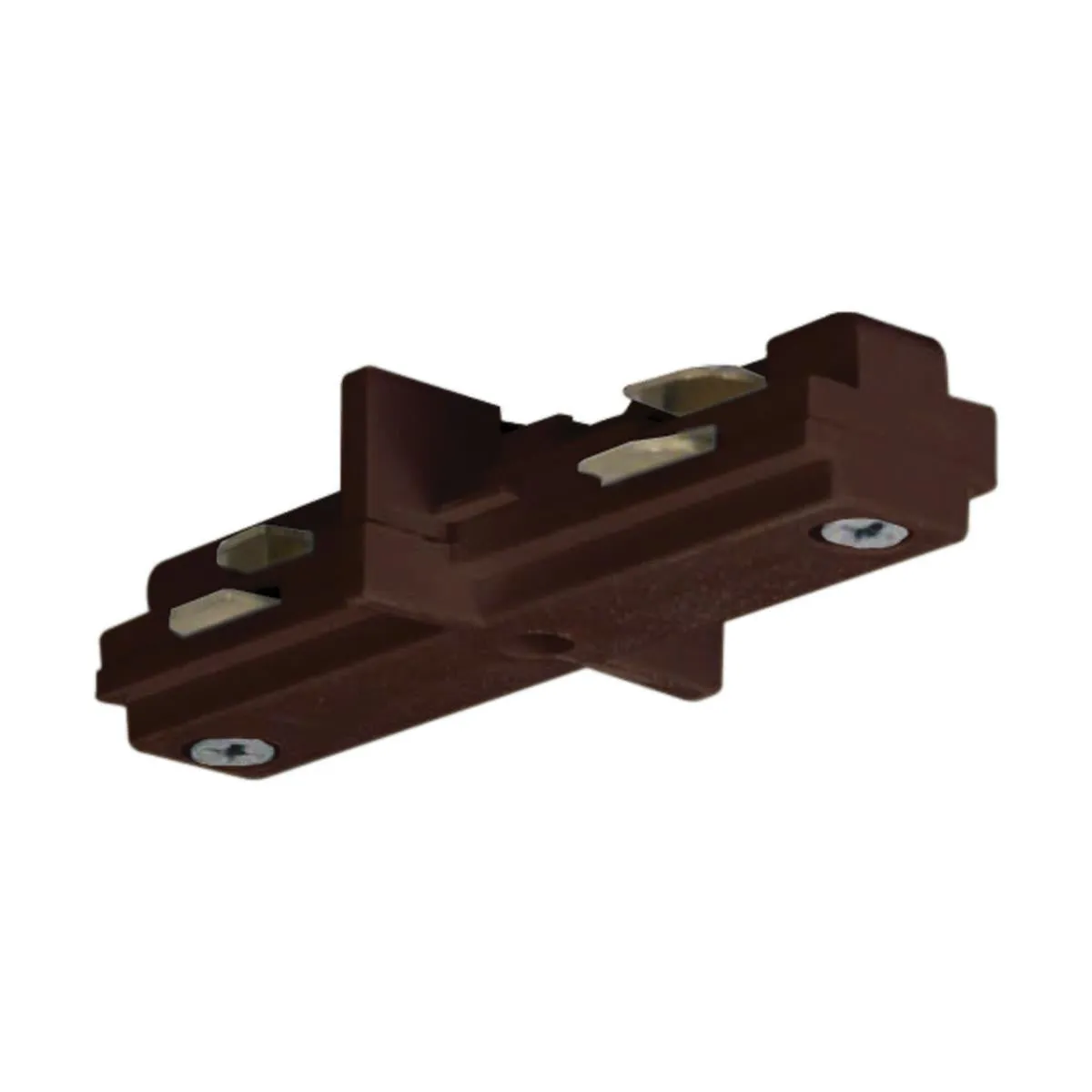 Track Mini Straight Connector Brown Finish