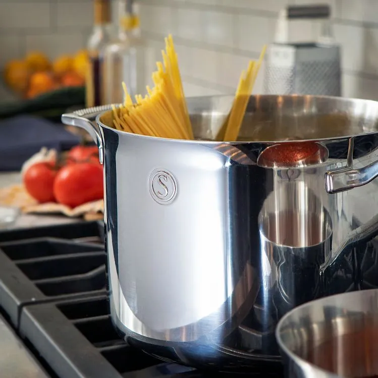 Tri-Ply Stainless Steel XL Stockpot with Insulated Lid