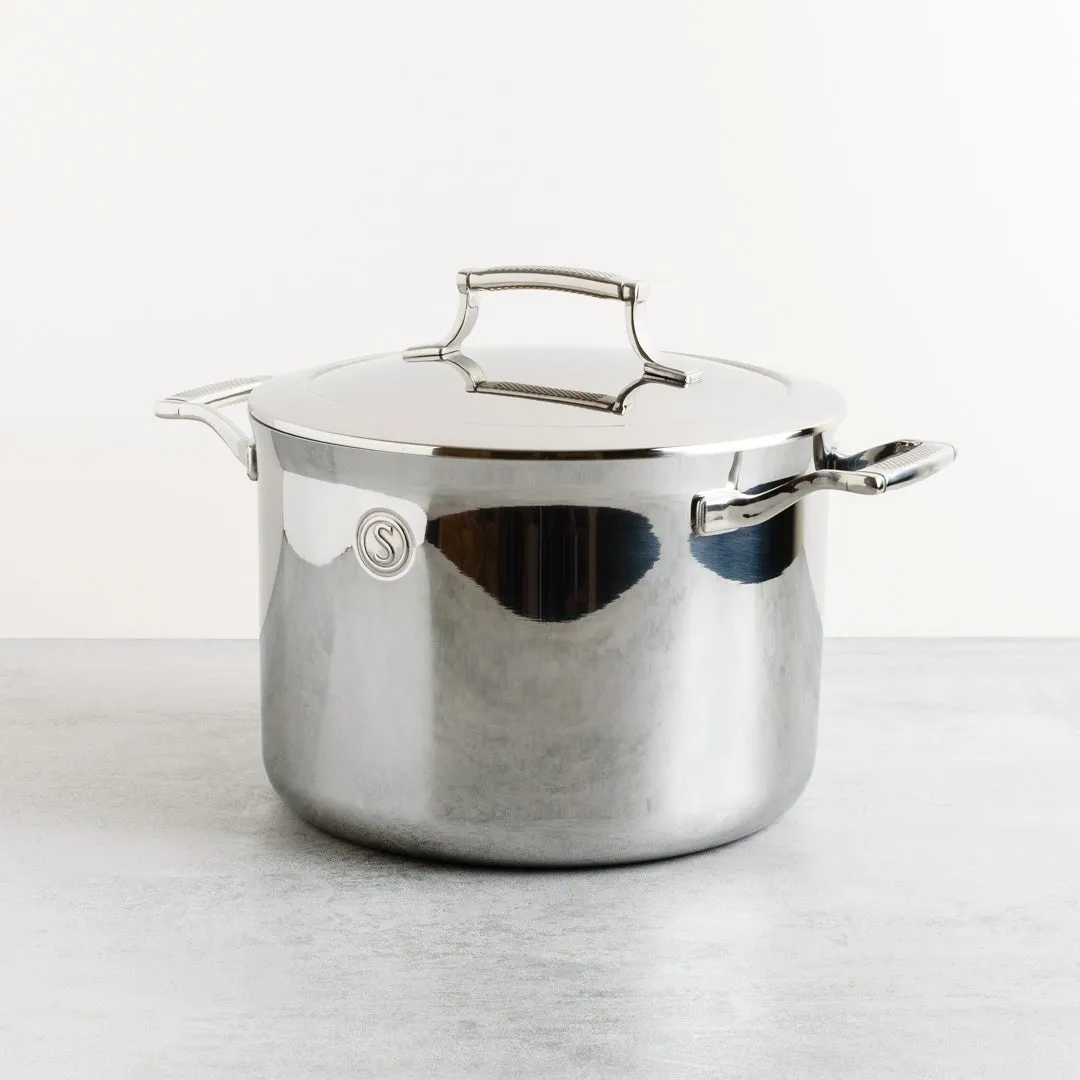 Tri-Ply Stainless Steel XL Stockpot with Insulated Lid