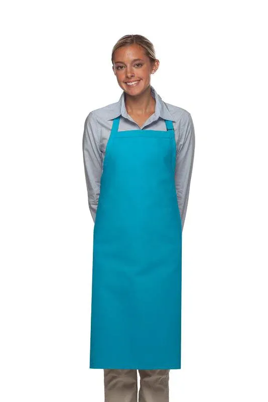 Turquoise Deluxe Butcher Adjustable Apron (No Pockets)