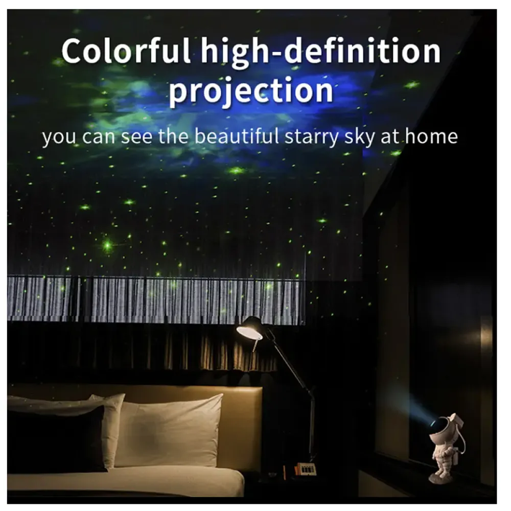 Various Nebula Effects Astronaut Projector Night Light