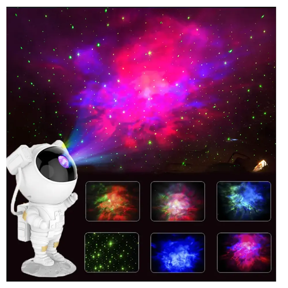 Various Nebula Effects Astronaut Projector Night Light