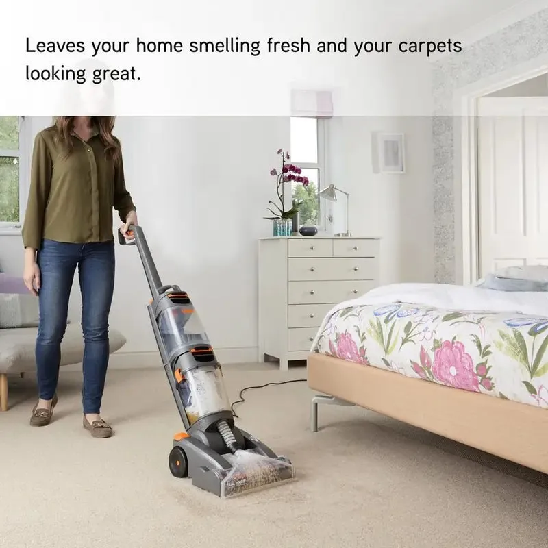 Vax W86DPB Dual Power Carpet Washer With Twin Tanks, Grey and Orange