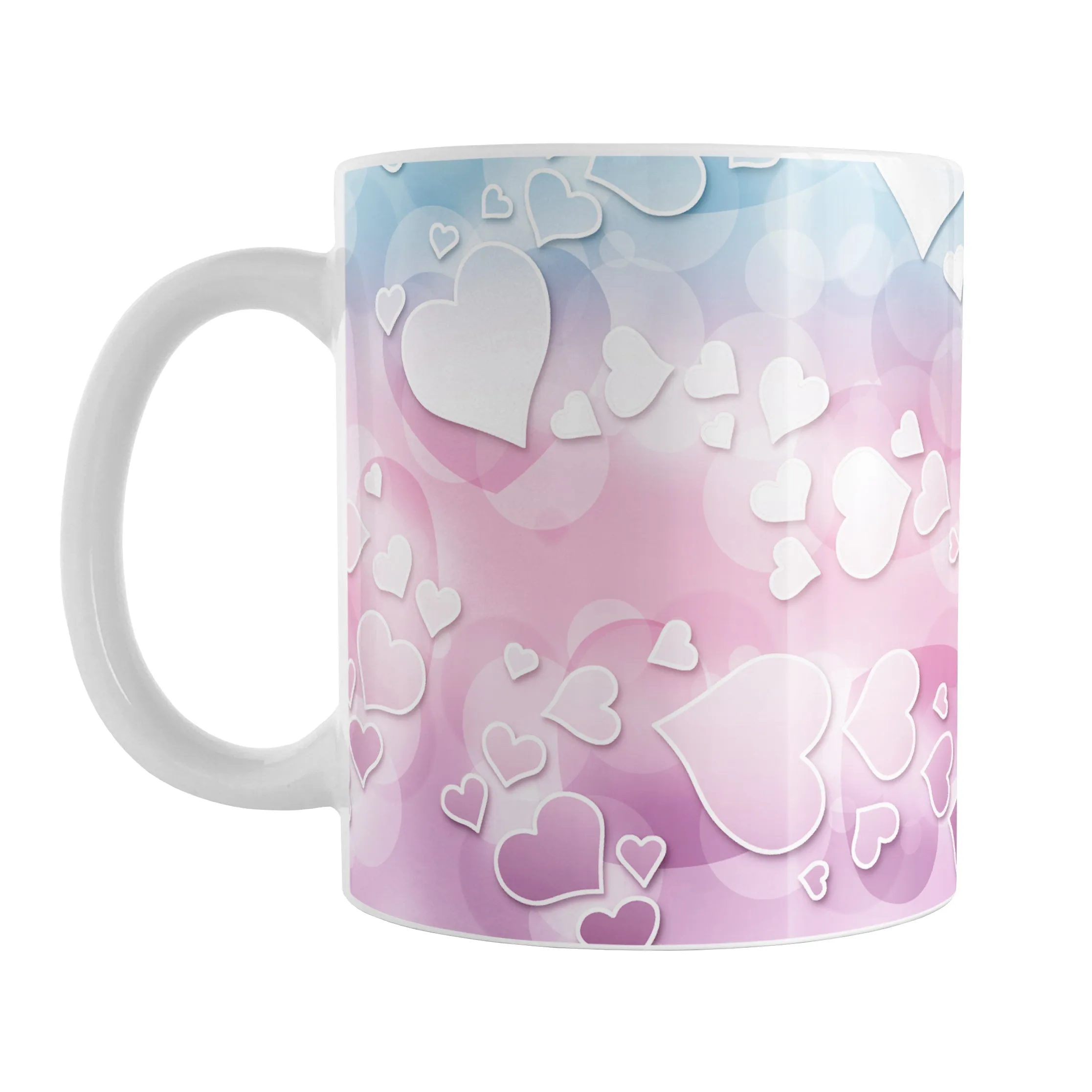 Whimsical Hearts Pattern Mug