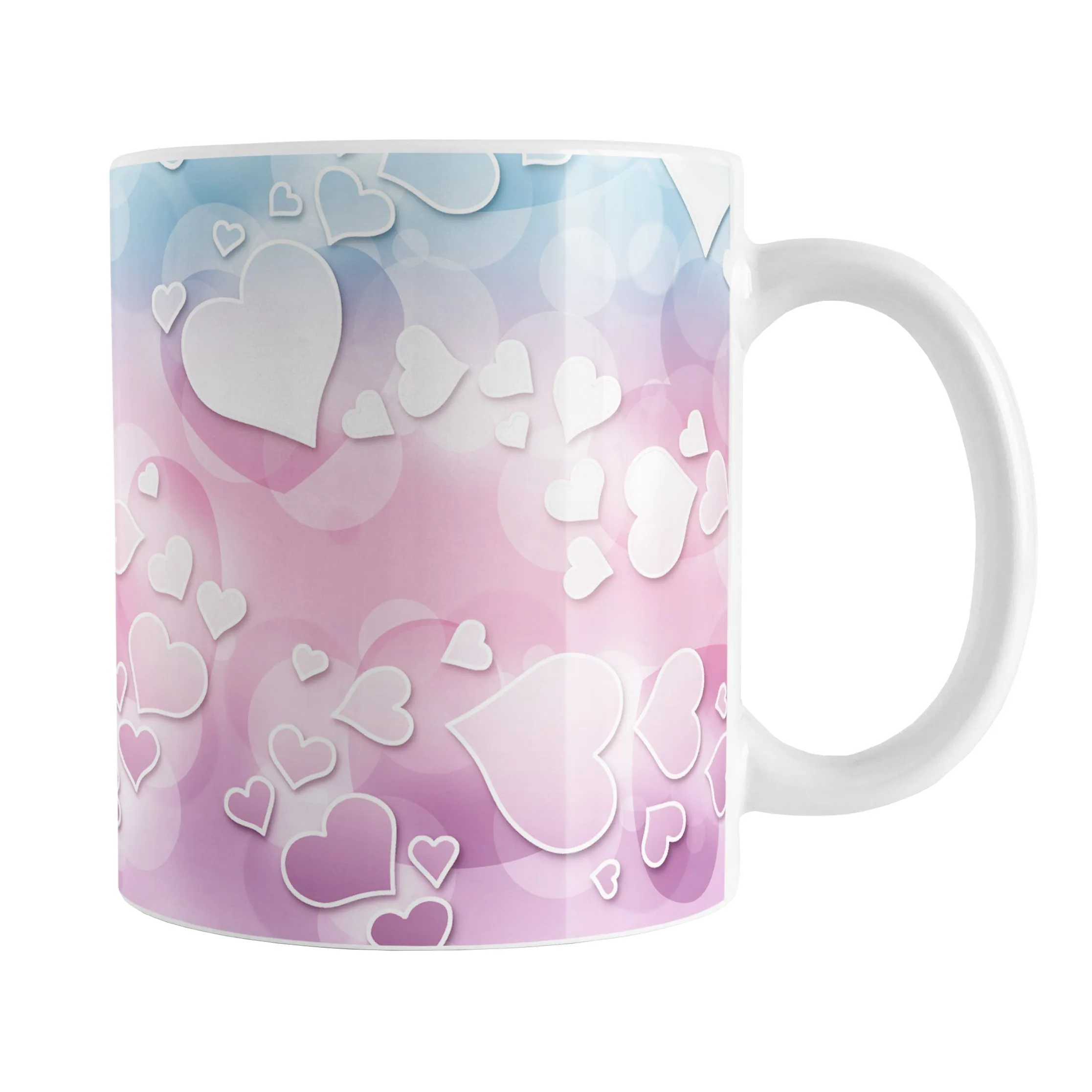 Whimsical Hearts Pattern Mug