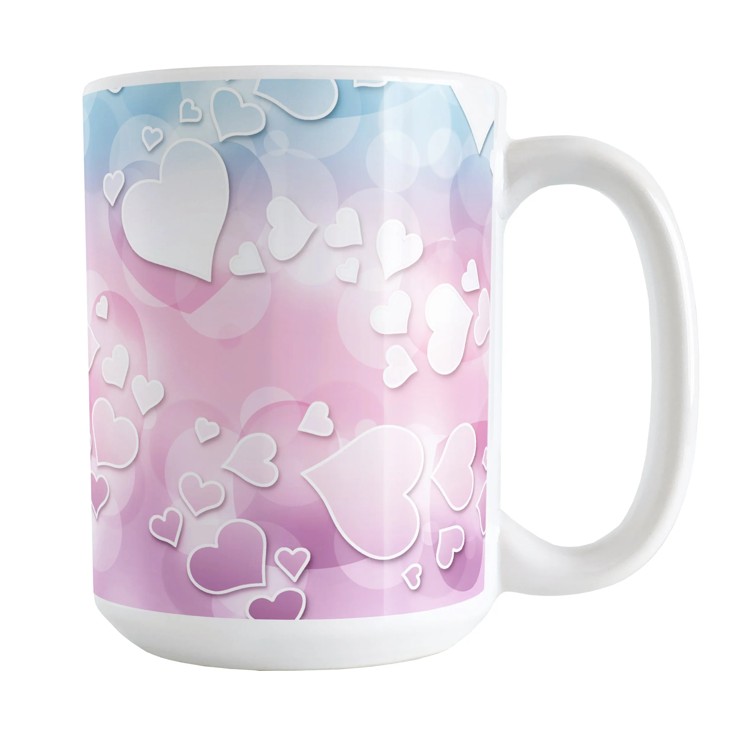 Whimsical Hearts Pattern Mug